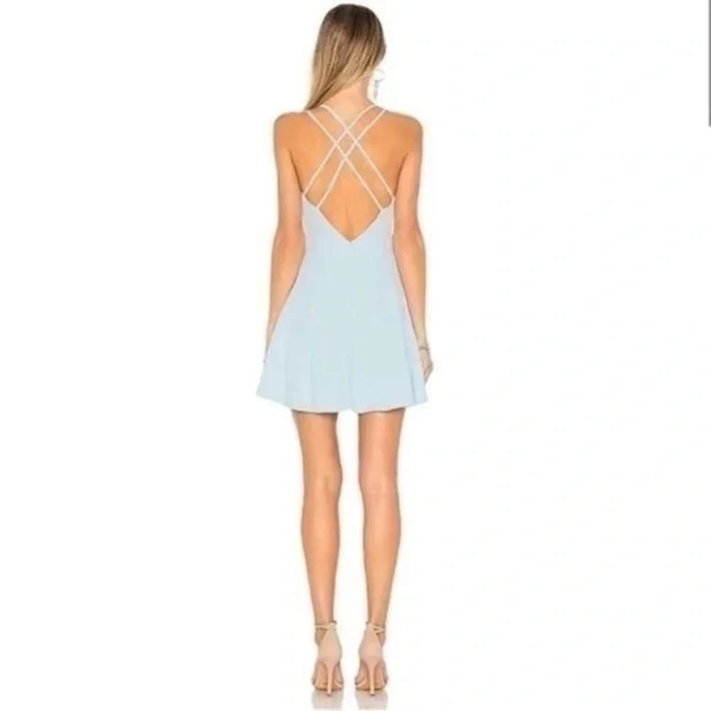 By the way blue skater dress